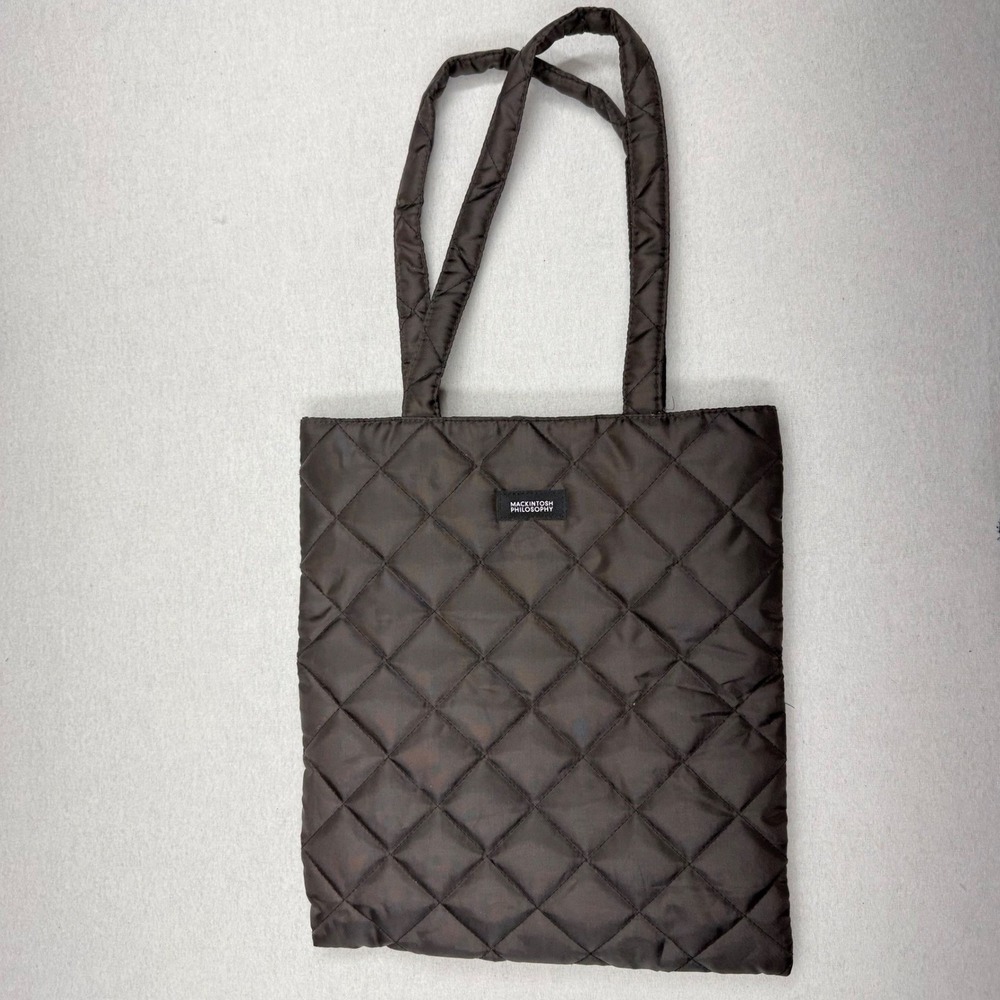 Mackintosh Philosophy Brown Quilted Tote Japanese Classic‎ Work Travel Bag Lee